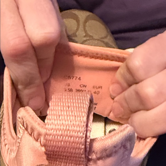 Coach Brown and Pink Women's Sneakers - Picture 5 of 9